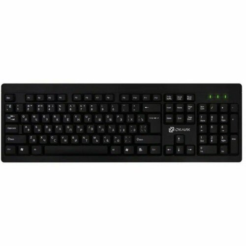 Клавиатура Оклик 95KW черный USB (1788287) клавиатура оклик 180v2 черный