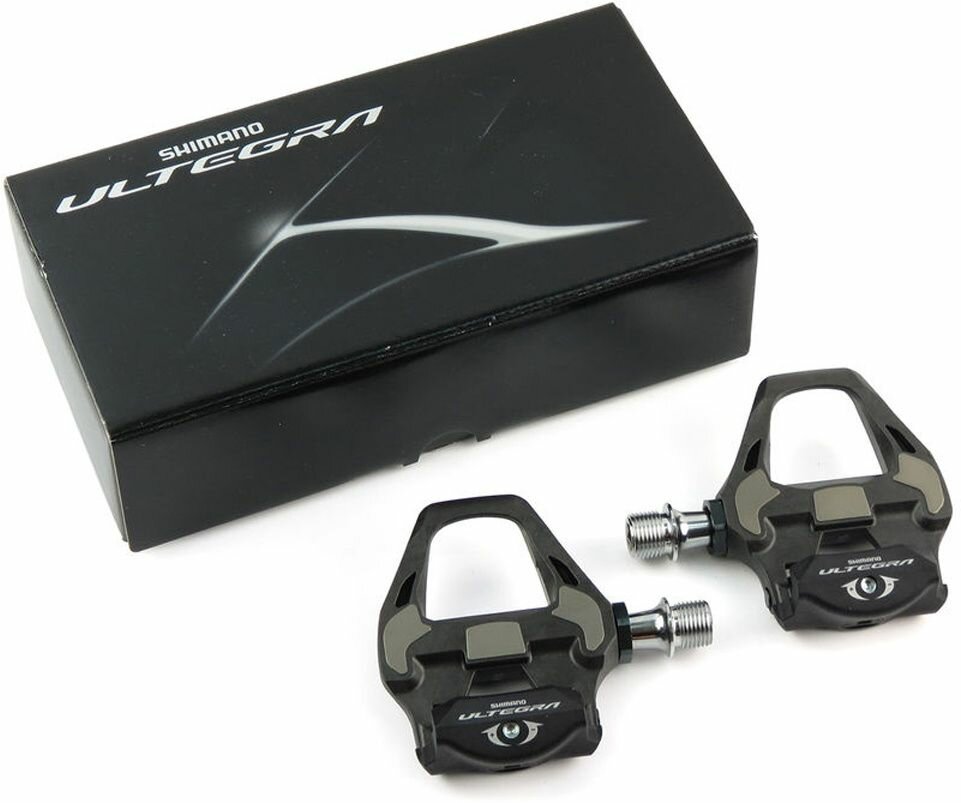 Шоссейные педали Shimano Ultegra PD-R8000, SPD-SL, carbon, с шипами SH11 6 градусов — фото 1