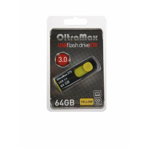 USB флеш накопитель OM-64GB-270-Yellow 3.0 желтый