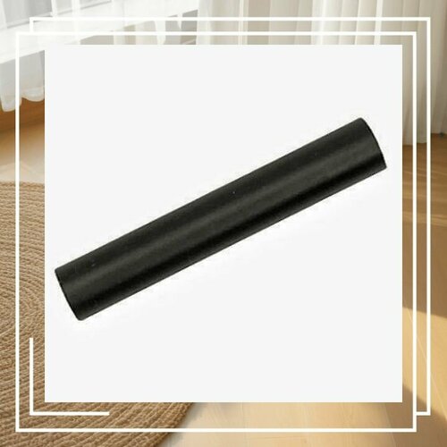 Вилма галерея D25 Металлический карниз 1-й ряд с бесшумными кольцами и крючками без наконечников Черный 200см