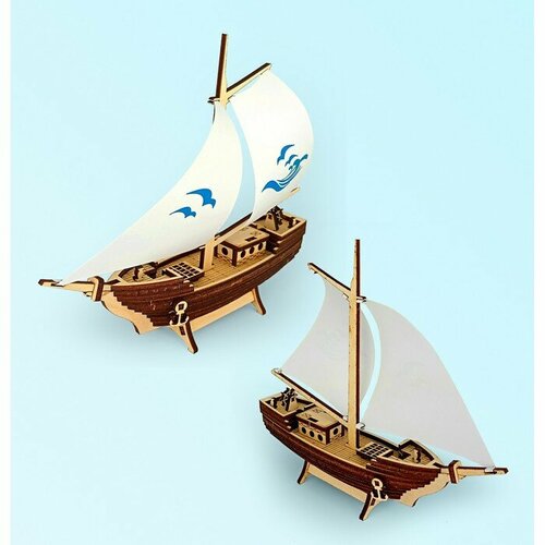 Сборная модель «Парусный корабль Куттер» якорь до 18 го века сборные модели металл и дерево 40 мм россия