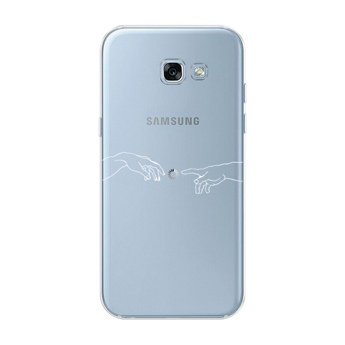 Силиконовый чехол на Samsung Galaxy A3 2017 / Самсунг Галакси A3 2017 Загрузка творения, прозрачный пластиковый чехол вдв лого на samsung galaxy a3 2017 самсунг галакси а3 2017