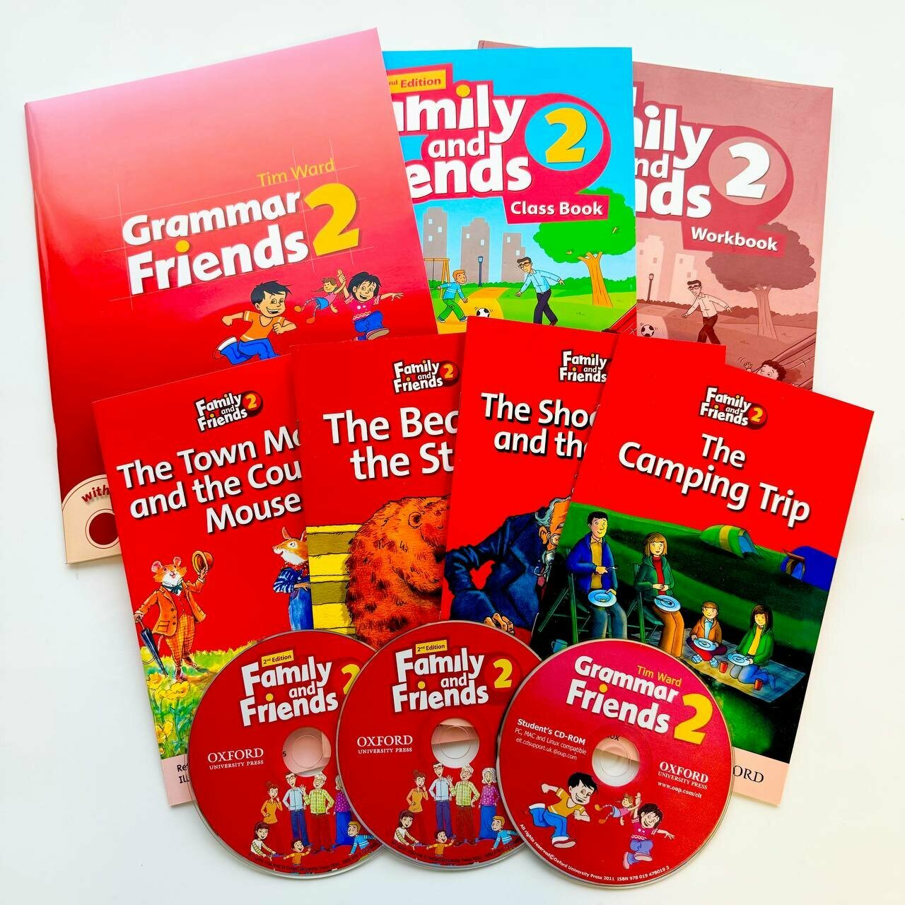 Family and Friends 2 (2nd edition) Class Book + Workbook + Grammar friends 2 + Readers + CD