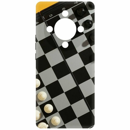 Чехол-накладка Krutoff Soft Case Шахматы для Honor X9b черный