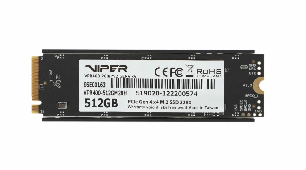 Твердотельный накопитель Patriot Memory Viper VPR400 512 ГБ M.2 VPR400-512GM28H
