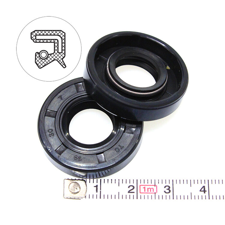 Манжета армированная (Сальник) 14х30х7 (тип 2 / TC) 70NBR