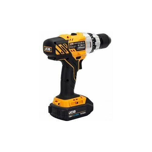 Дрель-шуруповерт аккумуляторная JCB-18DD-B-E 18V max 45Nm в комплекте с зарядным устройством JCB-18VFC-E 24A и батареей аккумJCB-20LI-E 20AH JCB JCB-18DD-2X-E 1123500₽