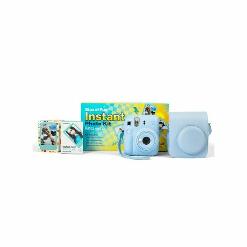 Моментальная фотокамера Fujifilm Instax Mini 12 Stax of Fun Instant Photo Kit Pastel Blue 1799000₽