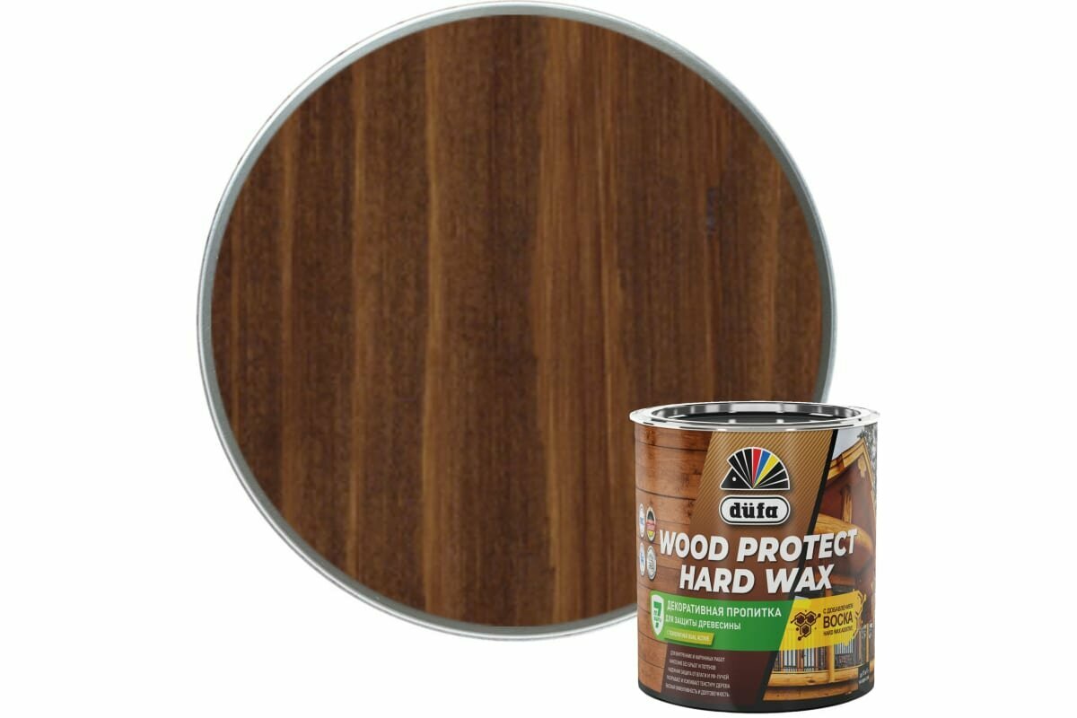 Пропитка Dufa WOOD PROTECT HARD WAX ореховое дерево 0,75л