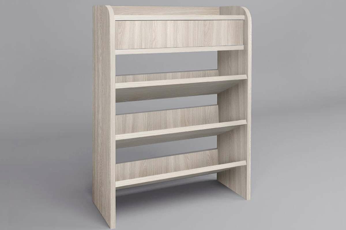 фото Обувница открытая 60x25x80 Ясень светлый