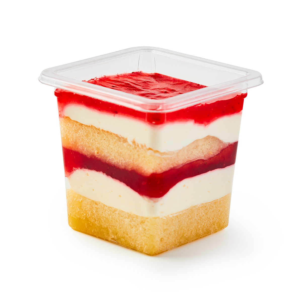 Десерт Лакомка "Чизкейк с  кусочками клубники", порционный, 150 грамм