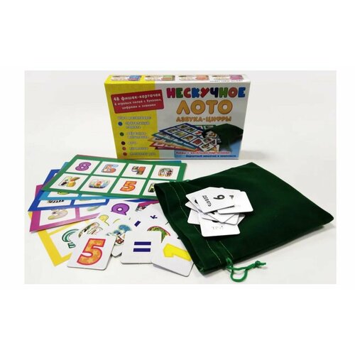 Нескучное лото Азбука-цифры 2 штуки 1694₽