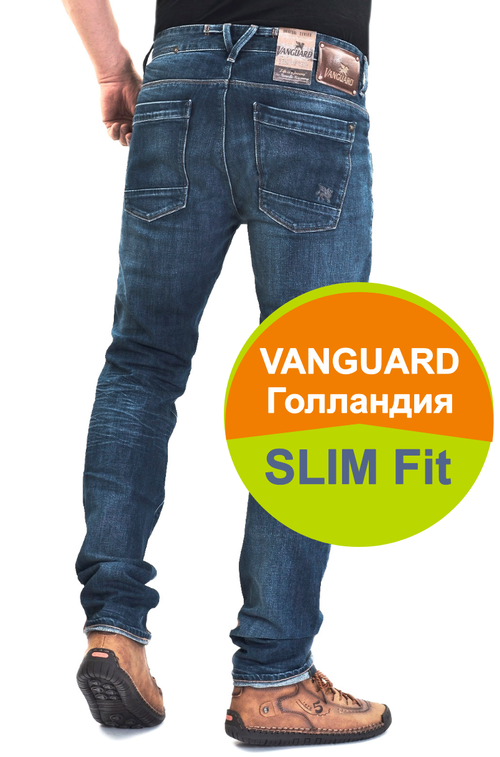 Джинсы VANGUARD Slim Fit Голландия, размер 30/30, синий