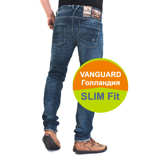 фото Джинсы vanguard slim fit голландия, размер 29/32, синий
