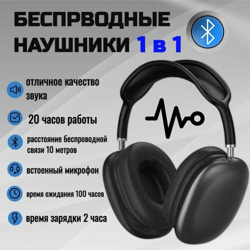 Наушники беспроводные с микрофоном Air Max Bluetooth USB Type-C 174800₽
