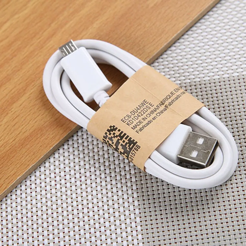 Кабель USB - MicroUSB 2.0, 0.85 м, Зарядный Шнур, Провод для Зарядки, Белый