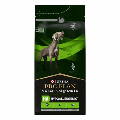 Сухой корм для собак Purina Pro Plan Veterinary Diets Hypoallergenic 1,3 кг при пищевой непереносимости