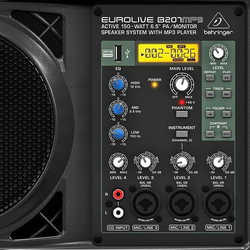 Портативная АС Behringer B207MP3