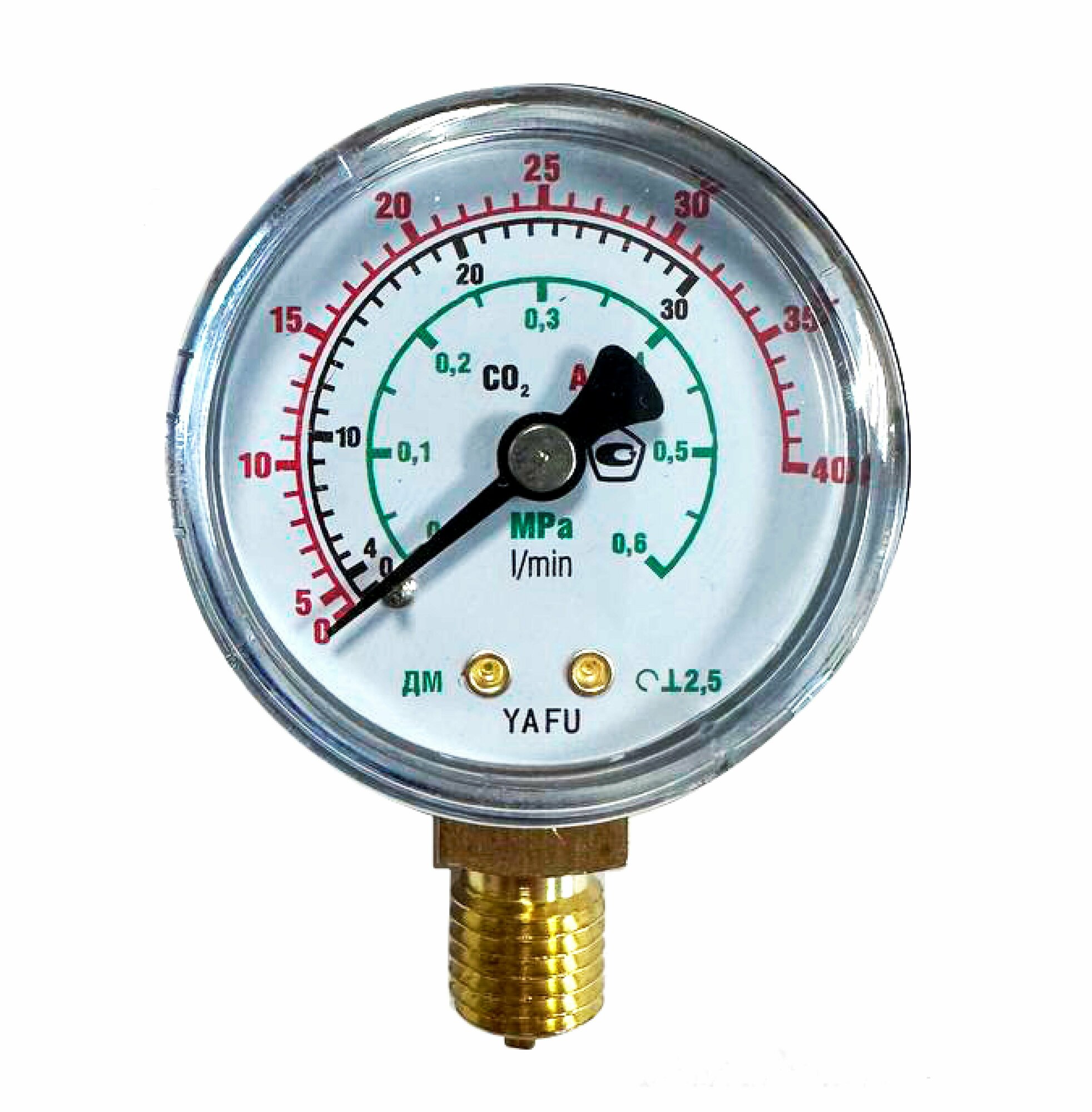 Манометр Ar/CO2 30/40 л/мин М12*1.5