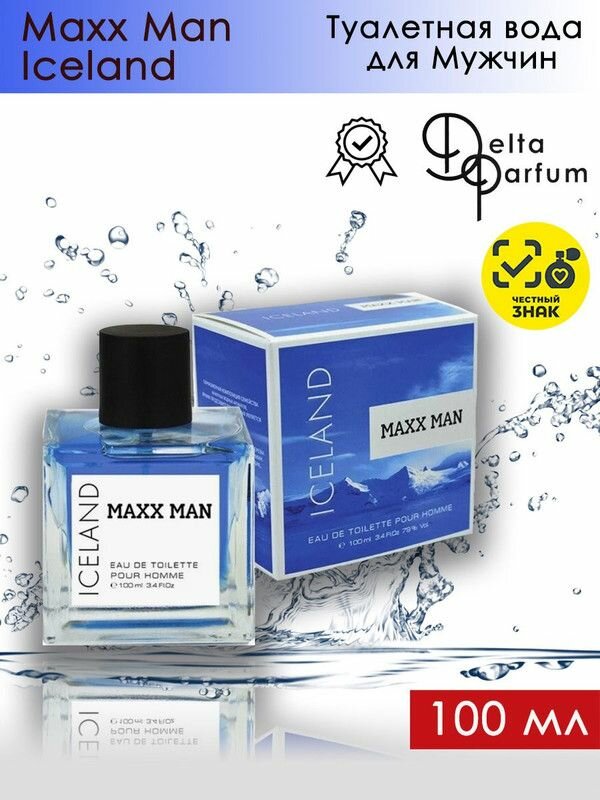 Дельта Парфюм Макс Мэн Айслэнд / Delta PARFUM Maxx Man Iceland Туалетная вода мужская 100 мл