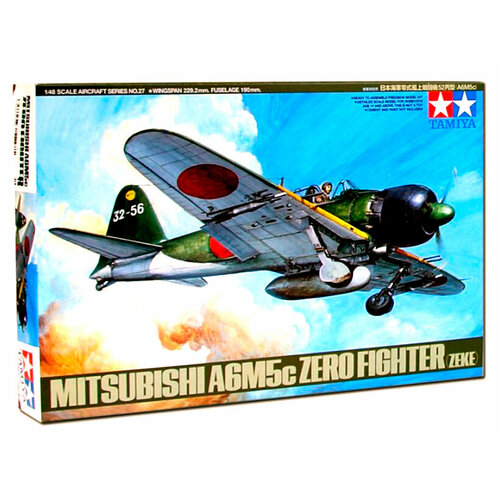 61027 Tamiya Японский лёгкий истребитель Mitsubishi A6M5C Type 52 Zero Fighter (Zeke) (1:48)