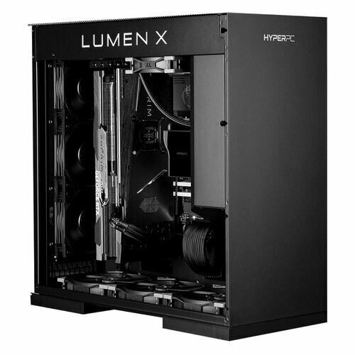 Компьютер HYPERPC Lumen X Ultra, Intel Core i9 14900KF, DDR5 64ГБ, 2ТБ(SSD), NVIDIA GeForce RTX 4090 - 24 ГБ, Windows 11 Home, черный [lumen x ultra 14900kf642tb4090]