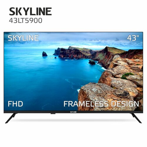 43 Телевизор SkyLine 43LT5900 2019, черный адаптер ci card samsung белый для сам модуля переходник common interface модуль доступа ci card для телевизора самсунг