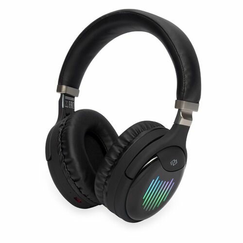 Наушники Digma BT-16, Bluetooth, накладные, черный [bt-16b]