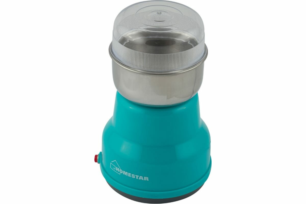 Кофемолка электрическая мощная для кофе HS-2001 бирюзовая
