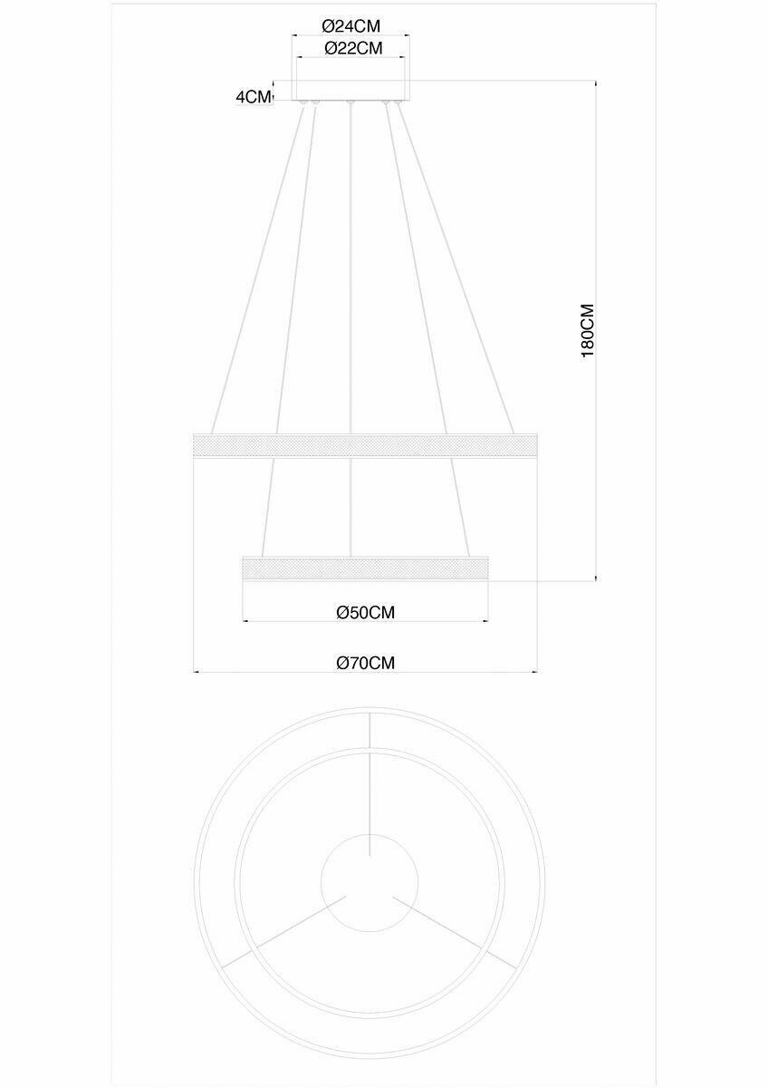 Каскадная люстра Divinare Rosie 3511/17 LM-36 - фото №2