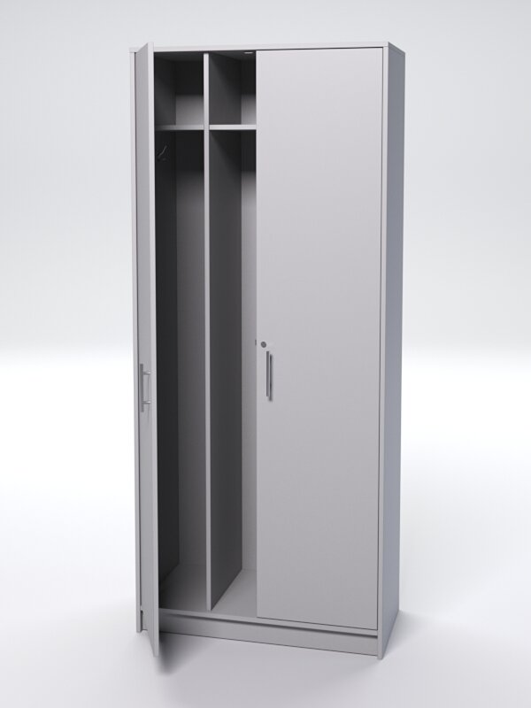 Шкаф для одежды ШО-44, Серый 90 x 44 x 210 см