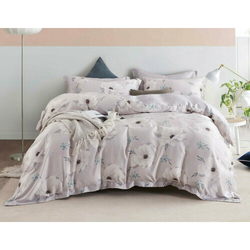 Комплект постельного белья Евро, ТР-74 Тенсел Простыня 230х240 Наволочки 50х70/70х70 Пододеяльник 200х220