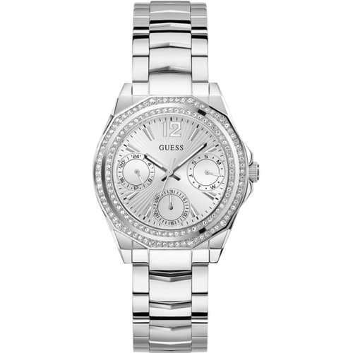 Наручные часы GUESS, серебряный наручные часы guess w1263g1 серебряный черный