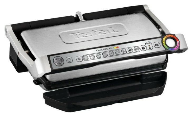 Гриль Tefal Optigrill+ XL GC722D34, стальной/серый/черный