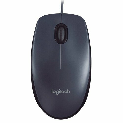 Logitech Мышь LOGITECH M90 проводная оптическая 1000 dpi серая 1550₽