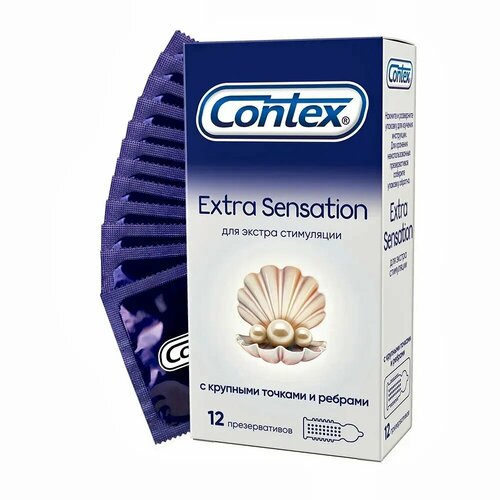 Контекс Экстра Сенсейшн презервативы №12 презервативы contex extra sensation 12 шт