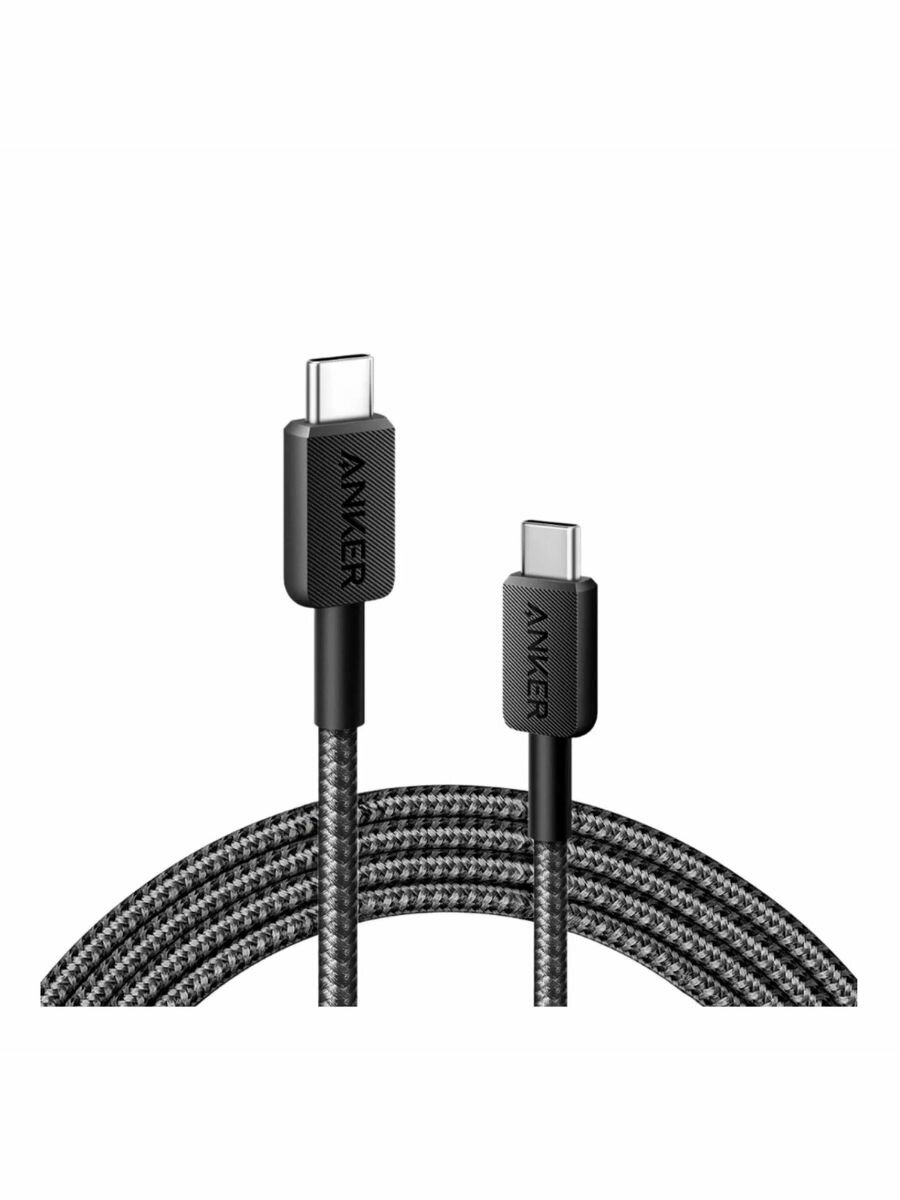 Кабель ANKER PowerLine 322 USB Type C - USB Type-C 0.9 м, черный