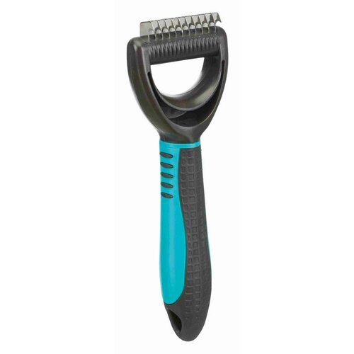 фото Колтунорез для собак и кошек trixie universal groomer m, размер 6х18см, черный
