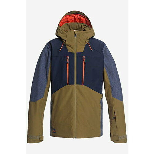 Куртка Quiksilver mission plus, размер xs, зеленый