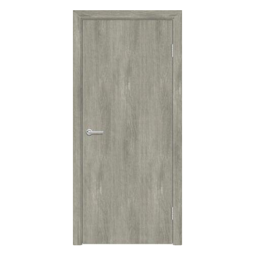 Дверь межкомнатная Гладкое 2х0,6 м, МДФ, цвет бетон, серый