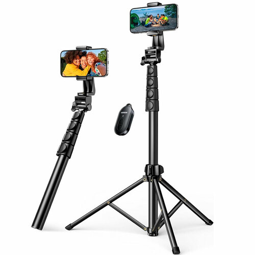 Трипод UGREEN LP680 (15609) Tripod 1,7м с пультом bluetooth селфи палка штатив forza беспроводная 75 см 3 ножки пульт пластик 3 цвета