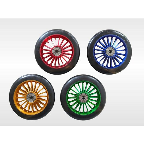 Колесо для трюкового самоката 110 мм 7W алюминиевое подшипники ABEC 7 черныймультиколор 1625₽