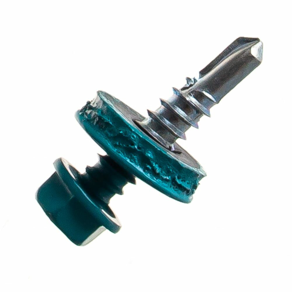 Кровельный саморез крепежная техника 5,5/25 RAL5021 синяя вода (250 шт.)
