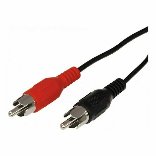 Кабель аудио/видео REXANT, 2xRCA(m)-2xRCA(m), 3 м, чёрный gembird 1 5m 3 5mm 2xrca m m аудио кабель 1 5 m 3 5 мм черный красный белый cca 458