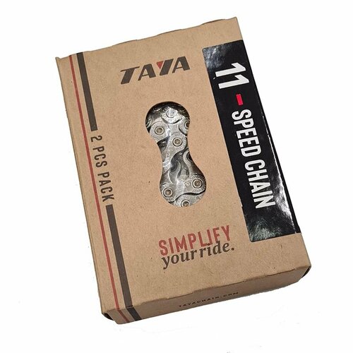 TAYA Цепь TAYA 11 скоростная ONZE-111 (набор 2 шт - Silver/Silver) taya цепь taya 11 скоростная onze 111 ul silver silver