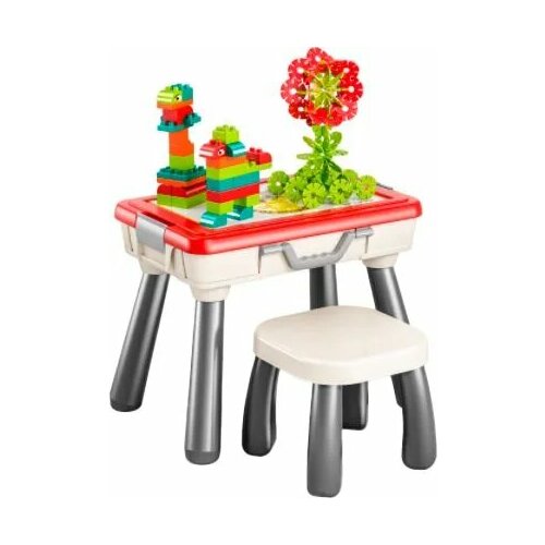 Конструктор Smart Pocket Снежинка, игровой стол со стульчиком.