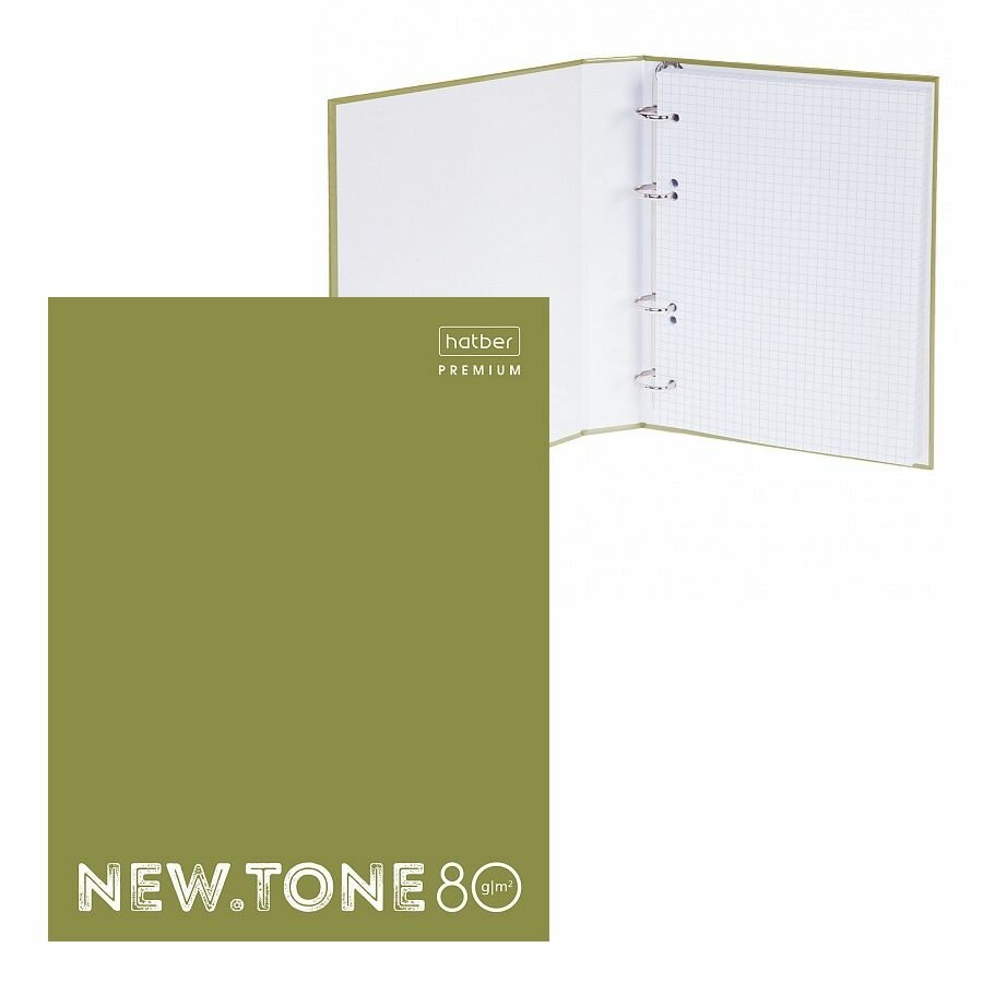 Тетрадь 80л,А4,NEWtone Pastel Олива,80Т4лA1_05053 Хатбер - фото №13