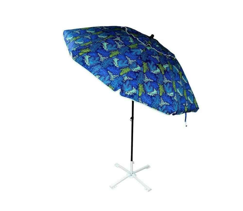 Зонт пляжный, солнцезащитный 10 спиц, 2.2м, ткань-Oxford с серебром внутри,с клапаном, с наклоном премиум. - фотография № 3