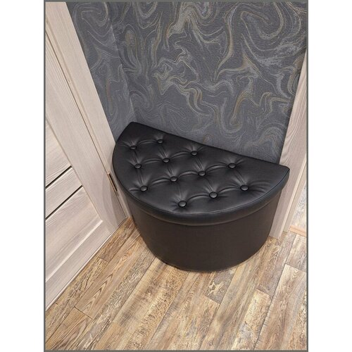 Пуфик для прихожей спальни полукруглый мягкий для ног