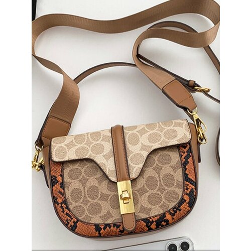 Сумка кросс-боди WoW Zina, фактура рельефная, матовая, под рептилию, зернистая, beige solids